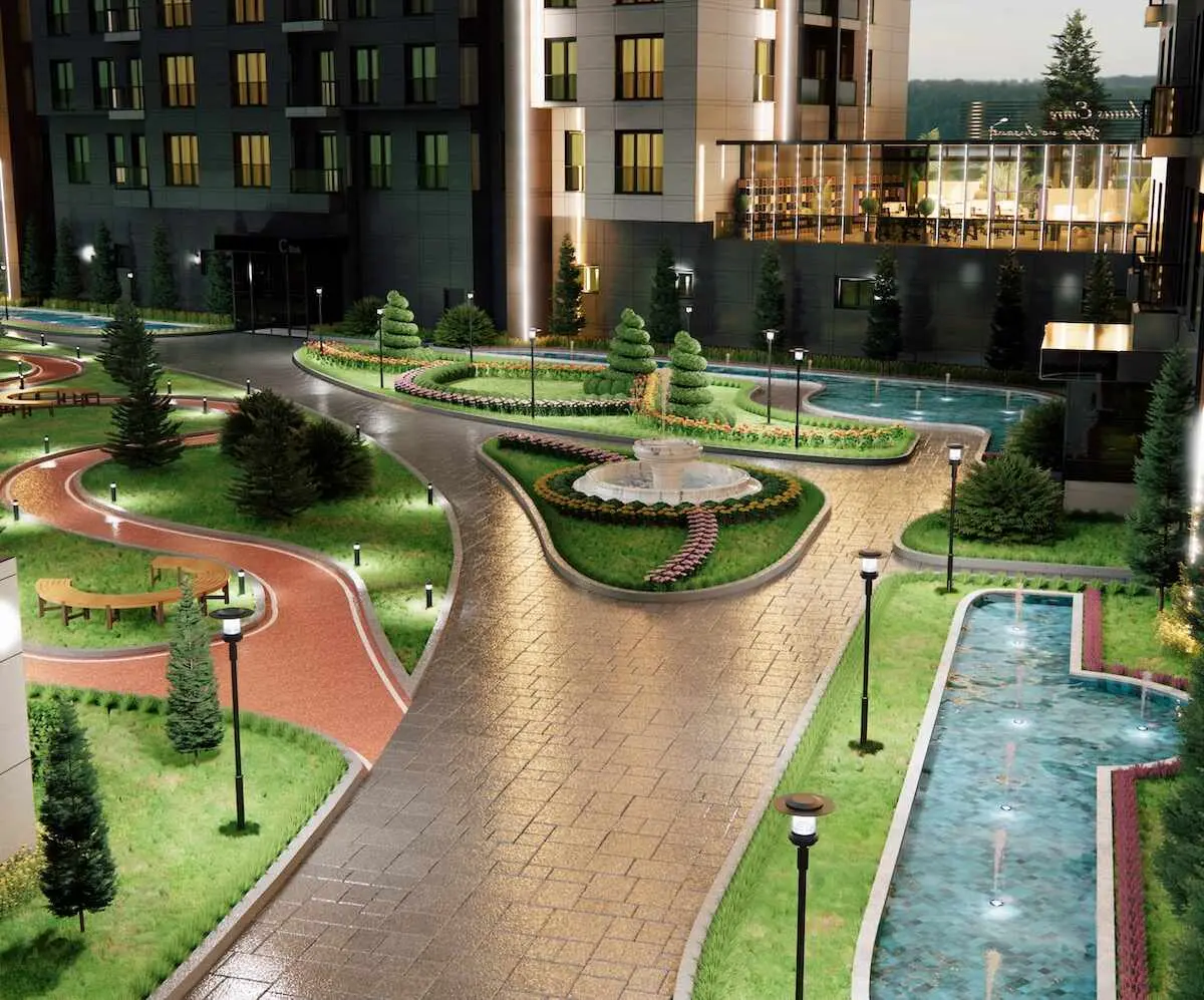 Landscaped gardens